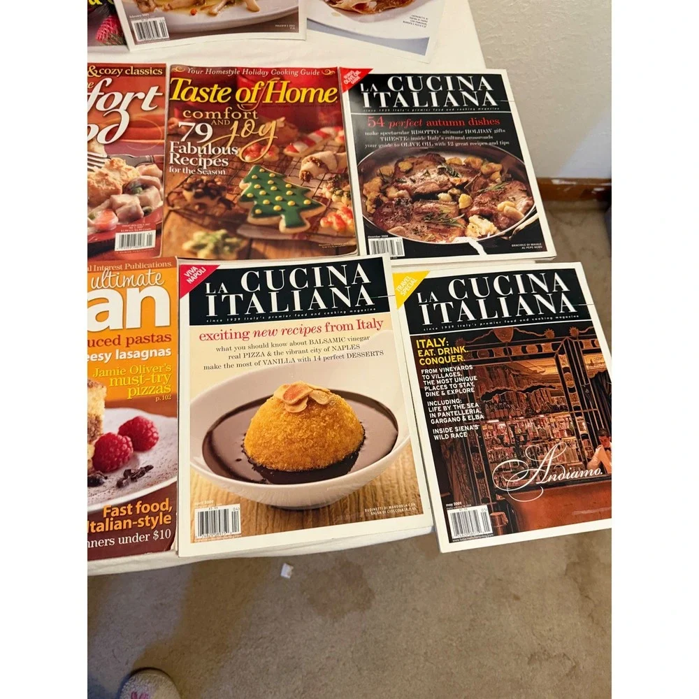 Lot of 10 Cooking Magazines La Cucina Italiana Taste of Home BHG 2005-2009